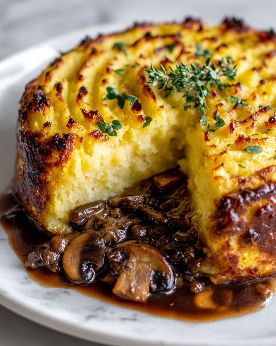 Shiitake Cottage Pie with Cauliflower Mash Recipe - Recipe Image