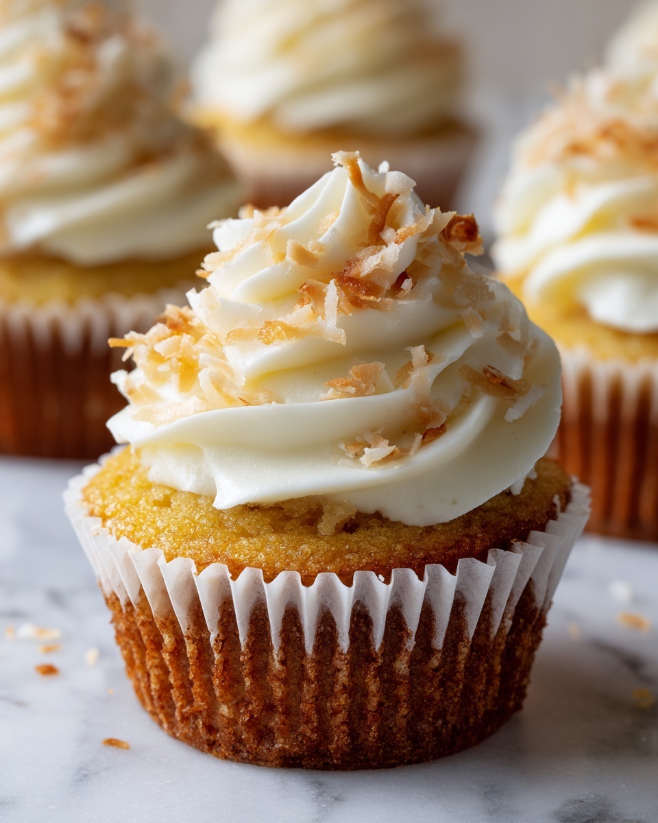 Coconut Cream Cheesecake Cupcakes Recipe - Recipe Image