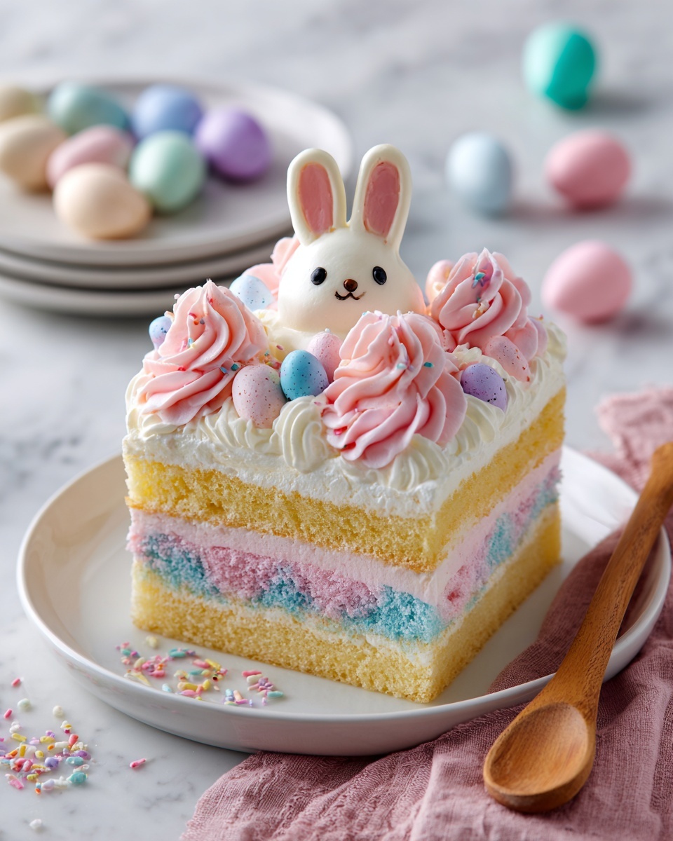 Easter Bunny Poke Cake Recipe - Recipe Image