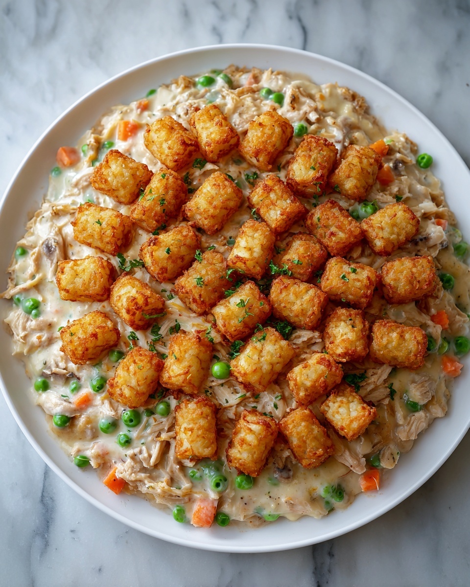 Tater Tot Chicken Pot Pie Recipe - Recipe Image