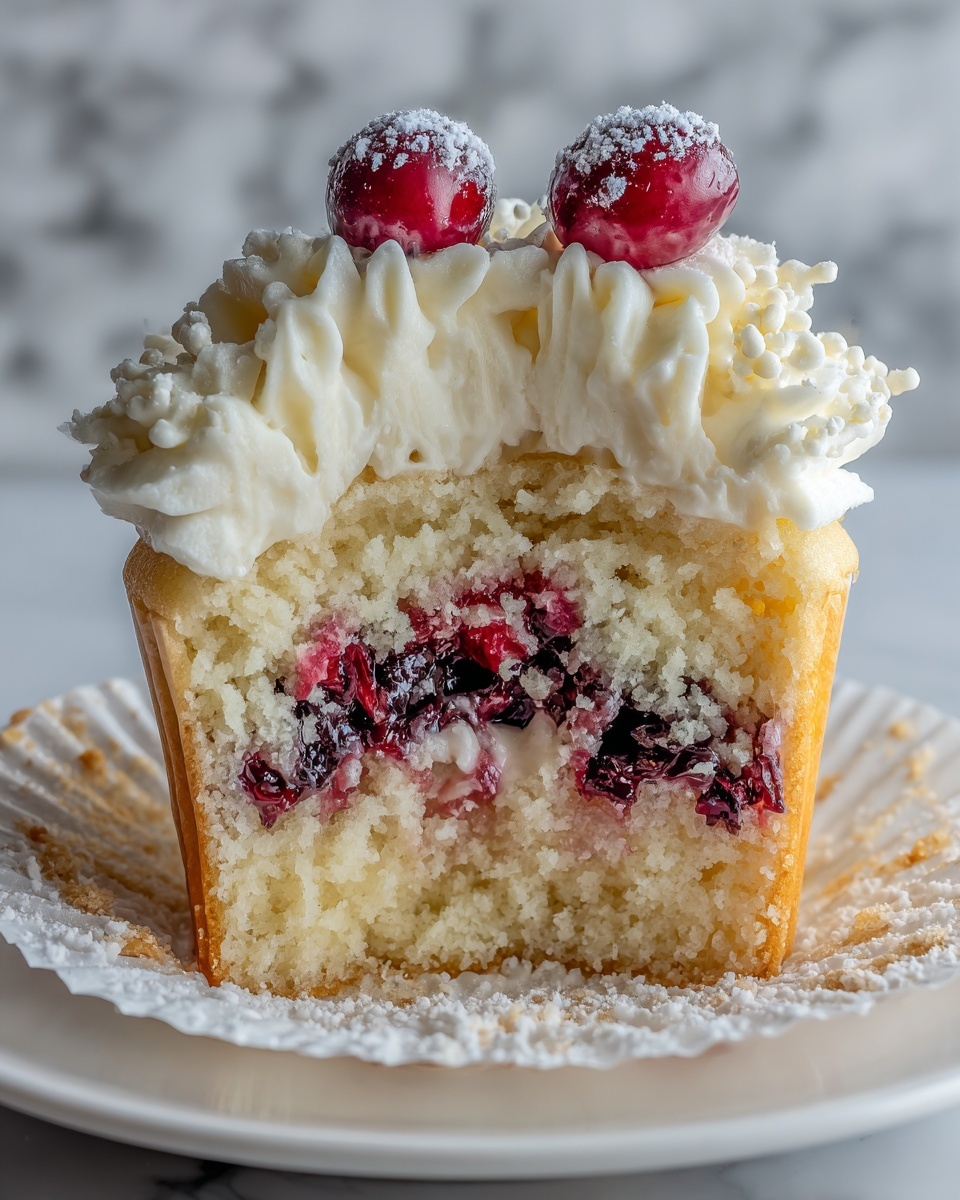 Cranberry Orange Cupcakes with Orange Cream Cheese Frosting Recipe - Recipe Image