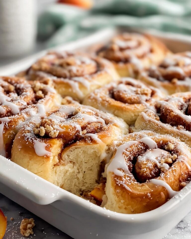 Peach Cobbler Cinnamon Rolls Recipe