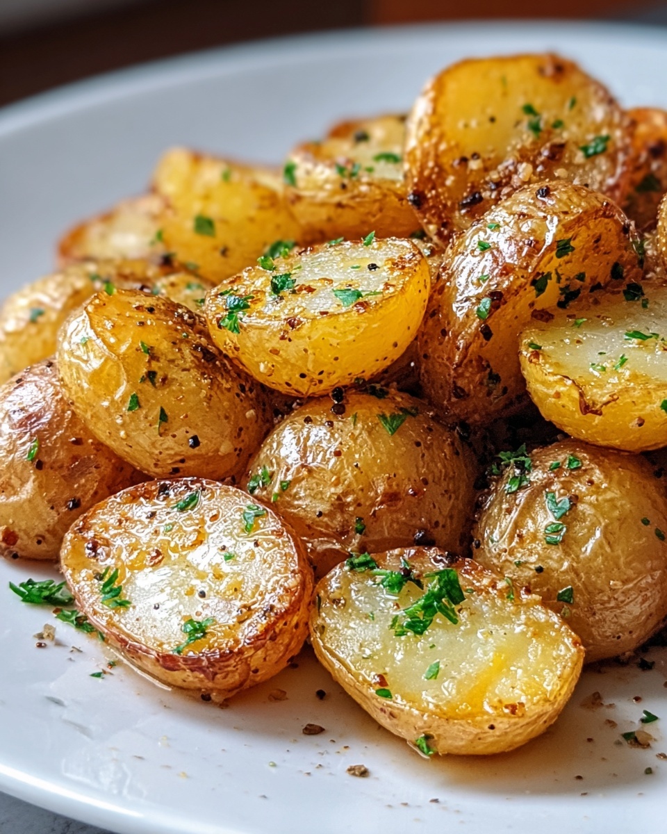 Crispy Garlic Butter Potatoes Recipe - Recipe Image