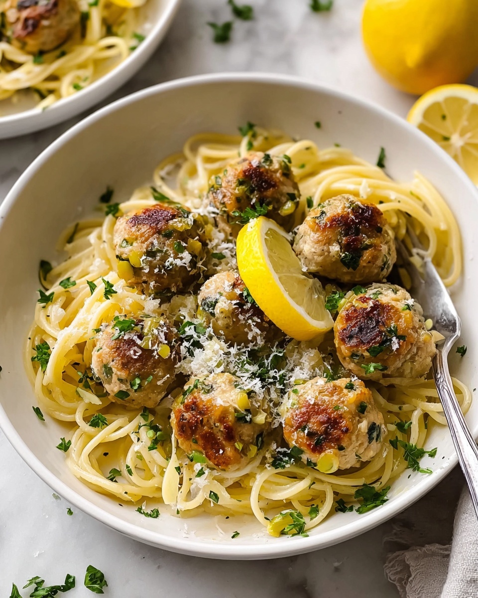 Chicken Piccata Meatballs Recipe - Recipe Image