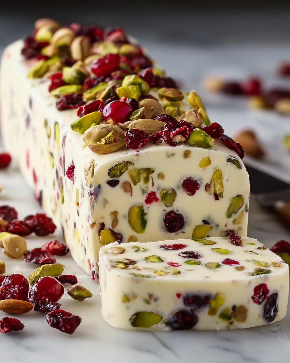 Cranberry Pistachio Cheese Log Recipe - Recipe Image