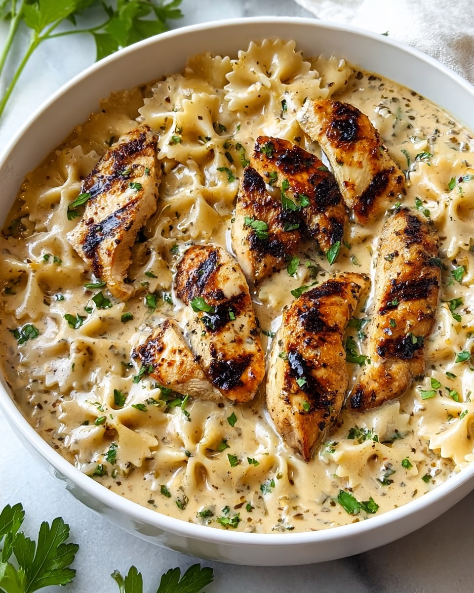 Creamy Garlic Parmesan Chicken Pasta Recipe - Recipe Image