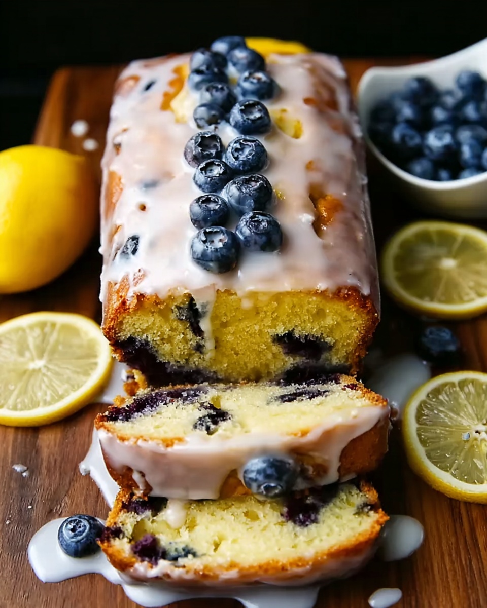Lemon Blueberry Loaf with Zesty Glaze Recipe - Recipe Image