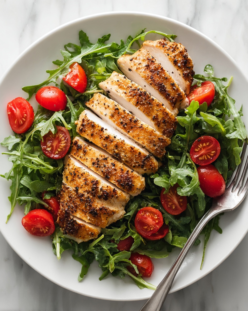 Chicken Milanese with Arugula Salad Recipe - Recipe Image
