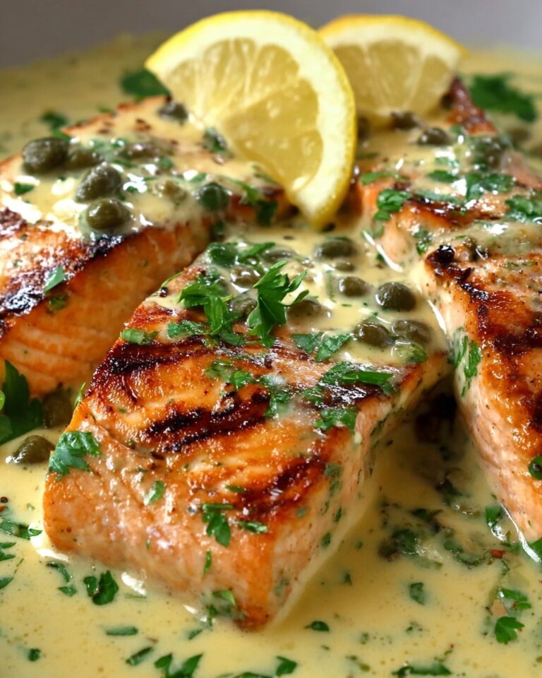 One-Pan Creamy Lemon Caper Butter Salmon Recipe