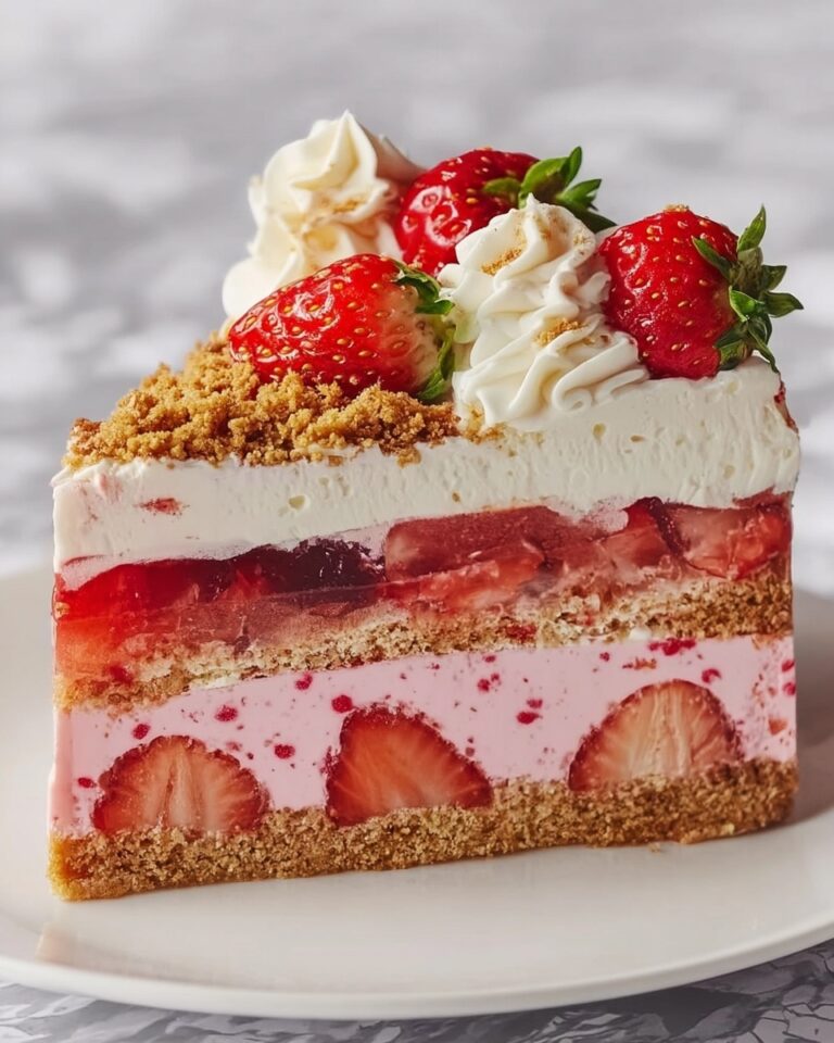 Strawberry Crunch Cheesecake Delight Recipe
