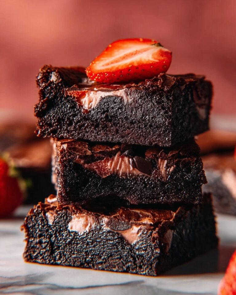 Chocolate Strawberry Brownies Recipe