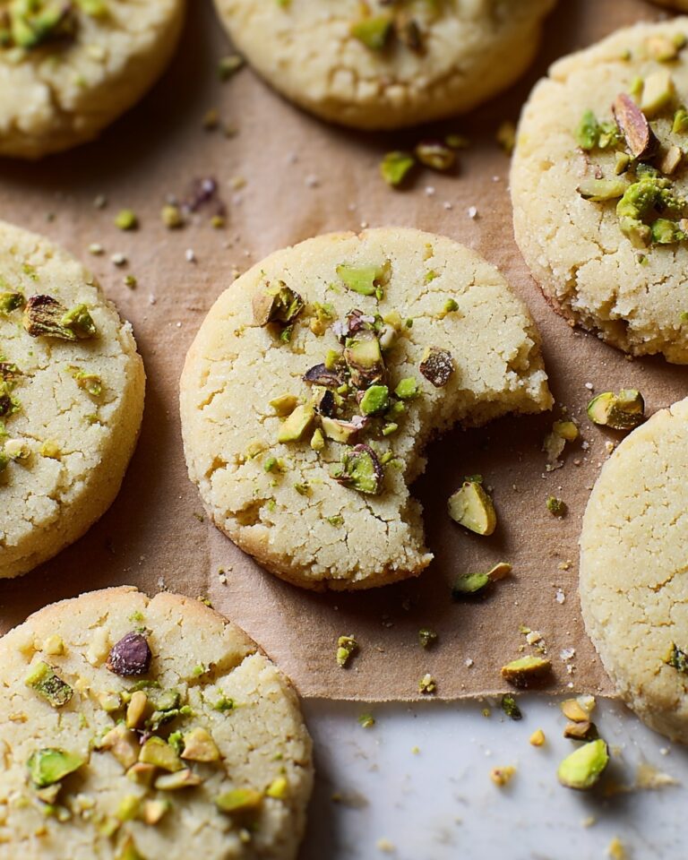 Pistachio Shortbread Cookies Recipe