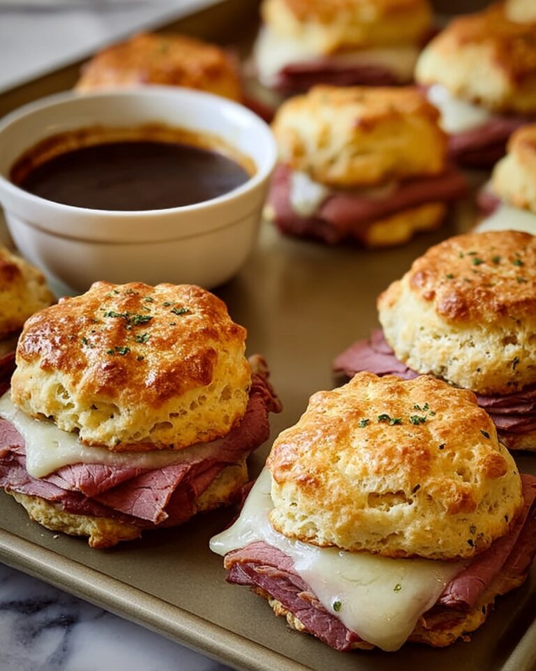 Baked French Dip Biscuits Recipe