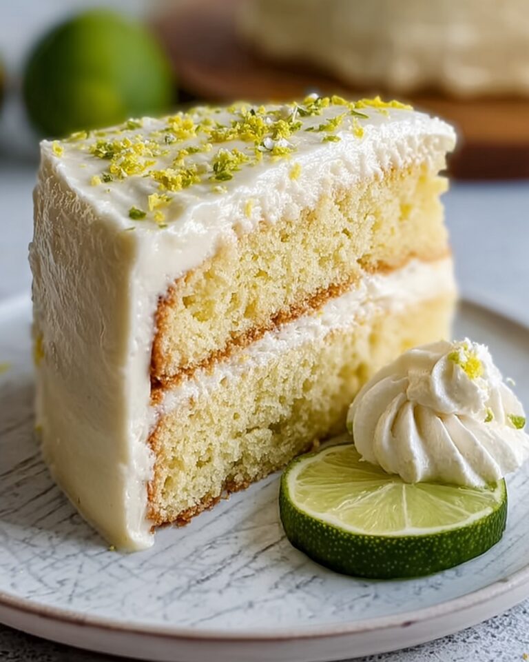 Key Lime Cake with Key Lime Cream Cheese Frosting Recipe