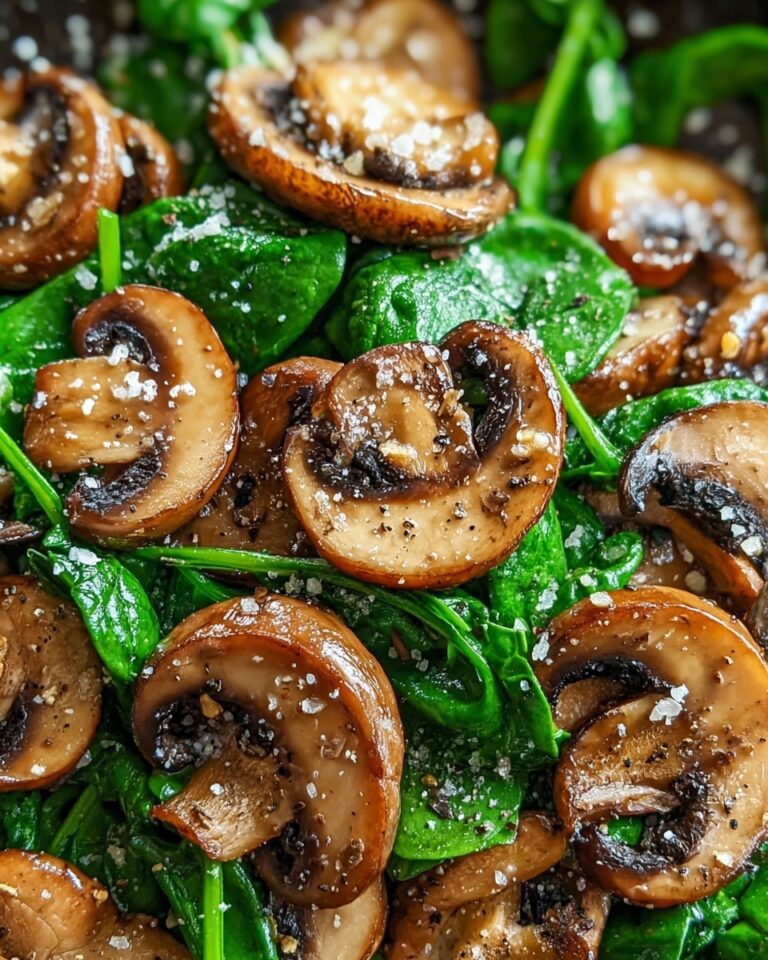 Easy Sautéed Mushrooms with Spinach Recipe