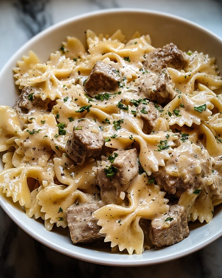 Creamy Beef and Bowtie Pasta Recipe