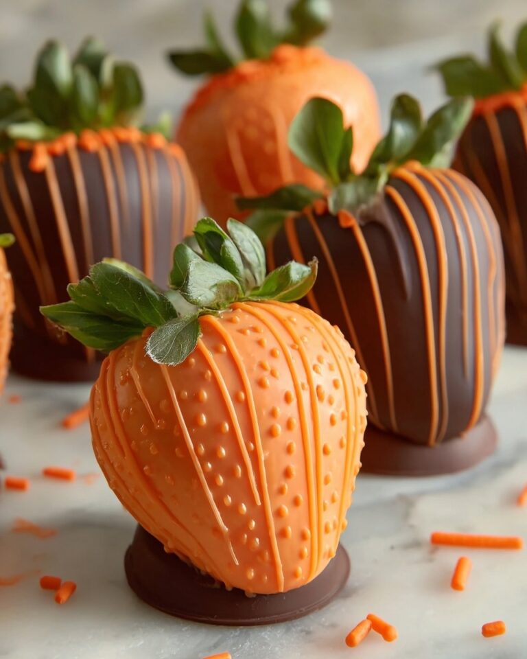 Adorable Carrot Chocolate Covered Strawberries Recipe