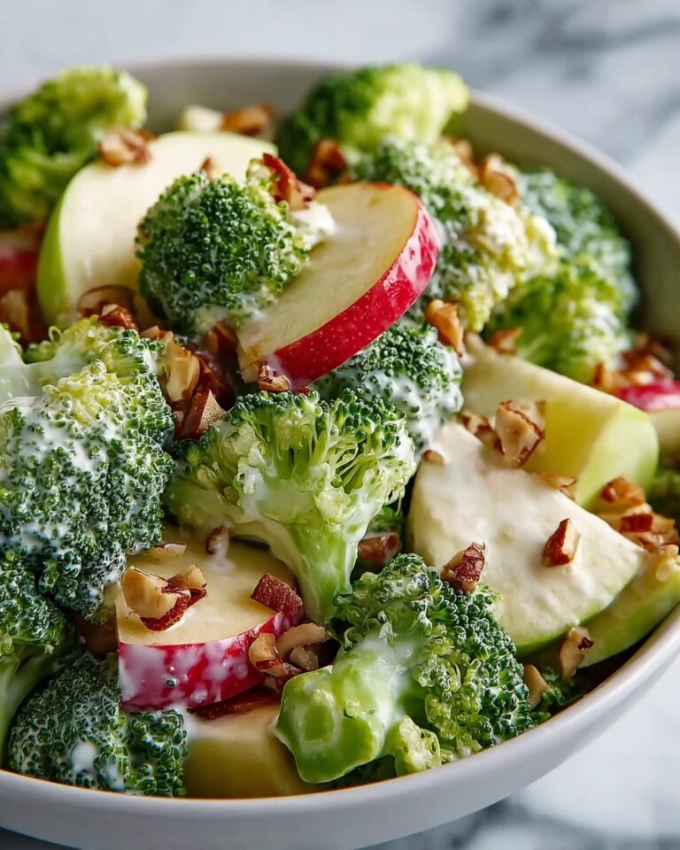 Honeycrisp Apple Broccoli Salad with Cranberries, Nuts, and Honey Dressing Recipe
