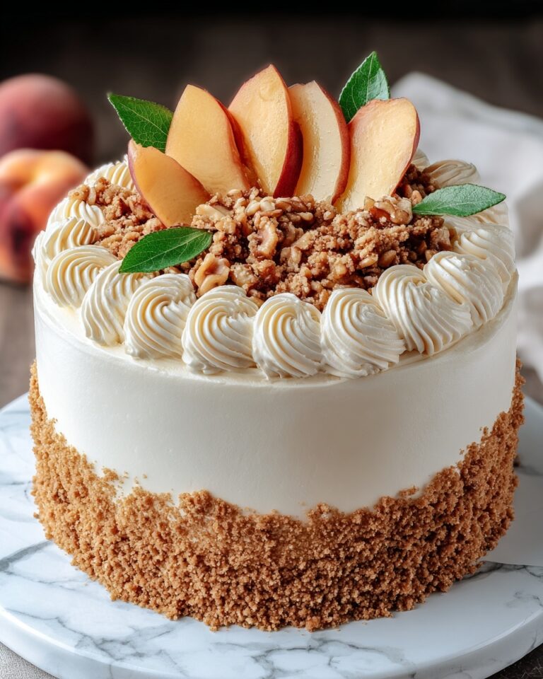 Easy Brown Sugar Peach Cake Recipe