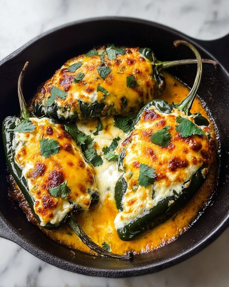 Baked Chili Rellenos with Monterey Jack and Cheddar Cheese Recipe