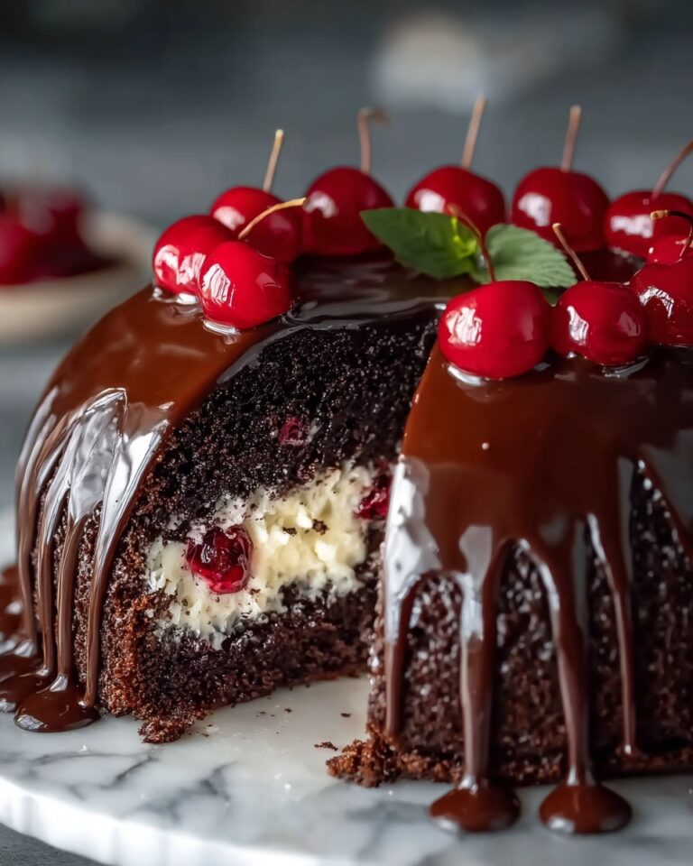 Cherry Chocolate Cream Cheese Bundt Cake Recipe