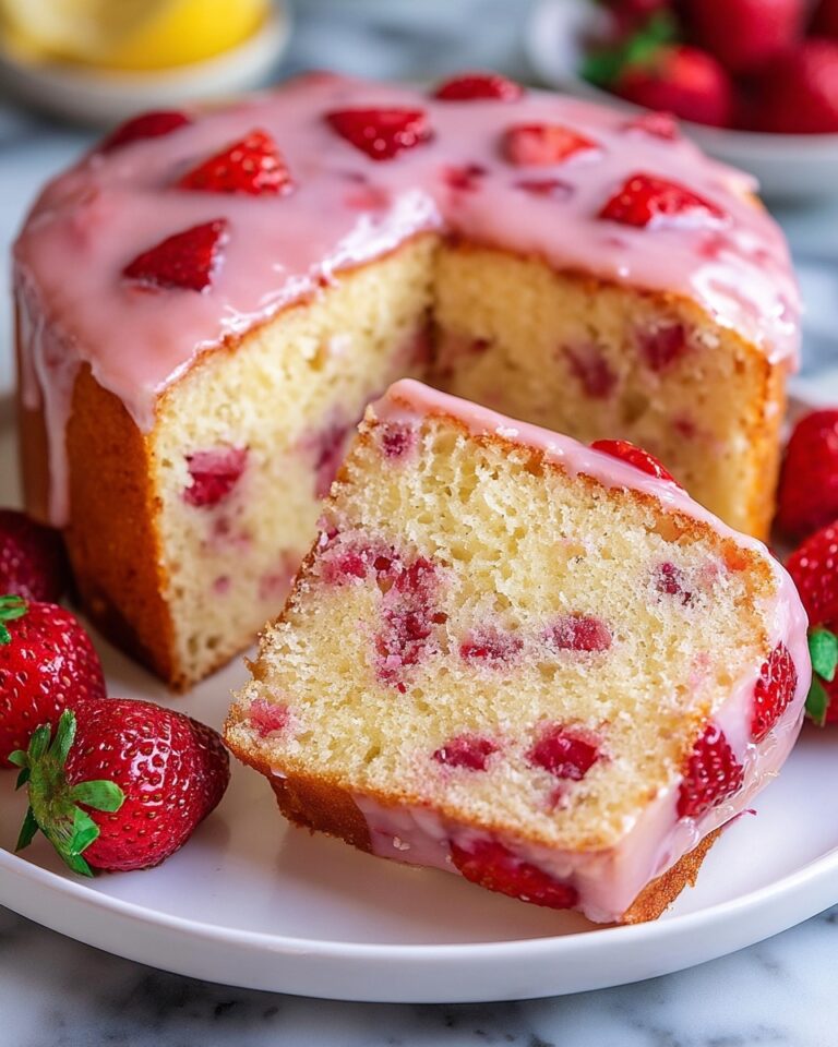 Strawberry Lemon Pound Cake Recipe