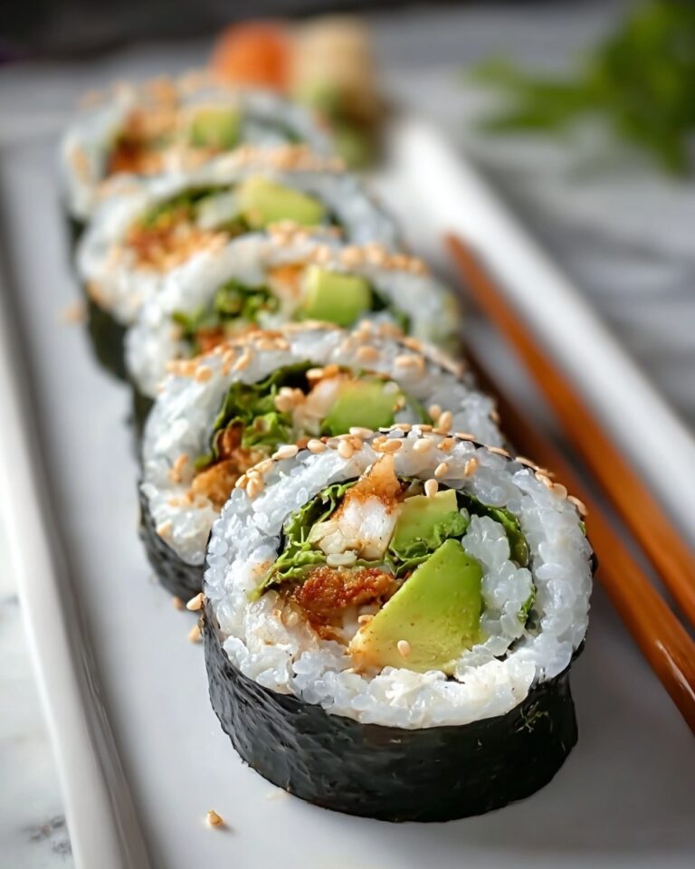 Easy Vegan Avocado Sushi Rolls Recipe