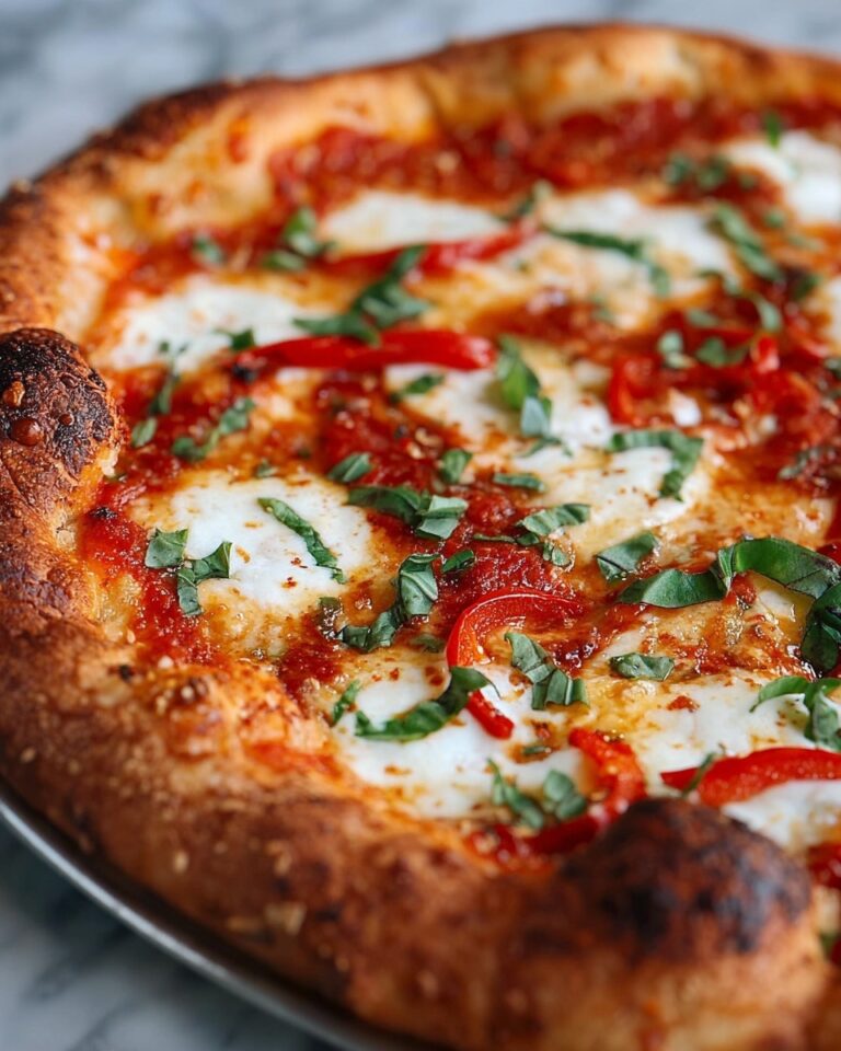 Calabrian Chili Roasted Red Pepper Pizza Recipe