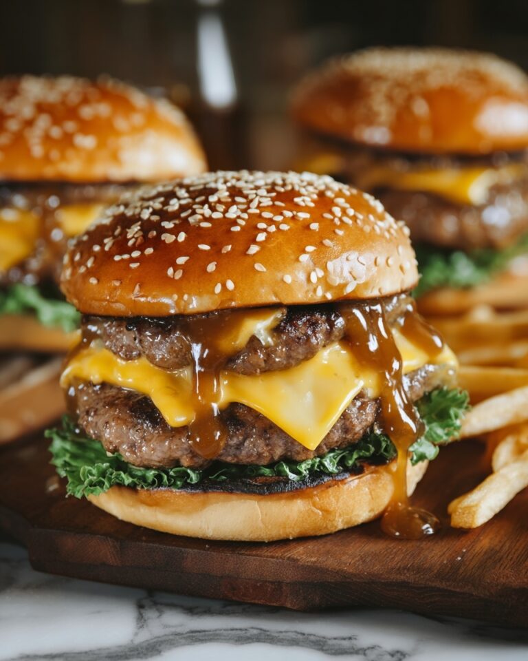 Teriyaki Parmesan Burgers Recipe