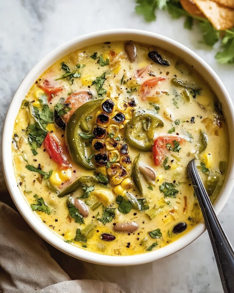 Roasted Poblano Corn Chowder for a Cozy Meal Recipe