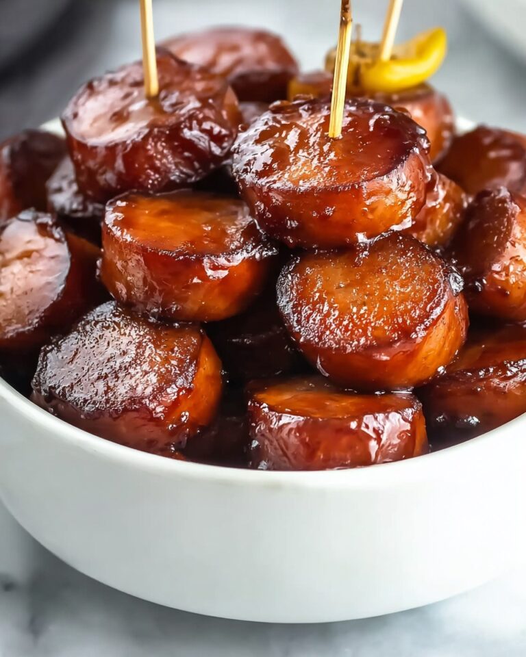 BBQ Smoked Sausage with Charred Peppers and Onions Recipe