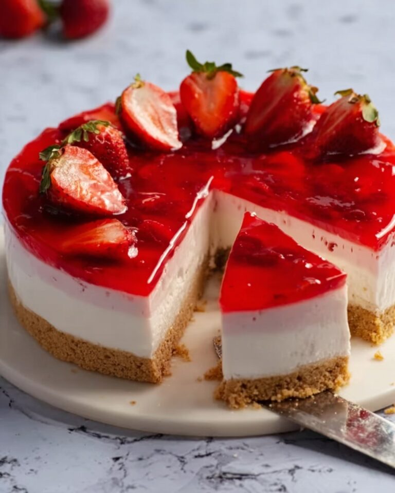 Strawberry Cheesecake with Fresh Strawberry Reduction Recipe