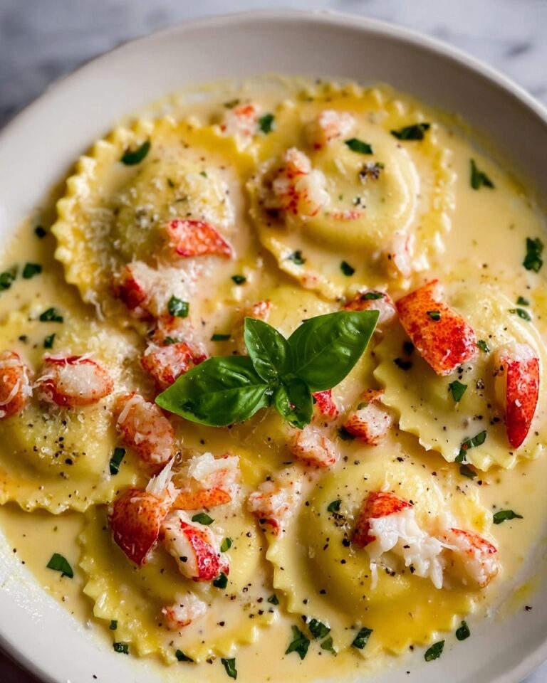 Lobster Ravioli in Lemon Butter Sauce Recipe