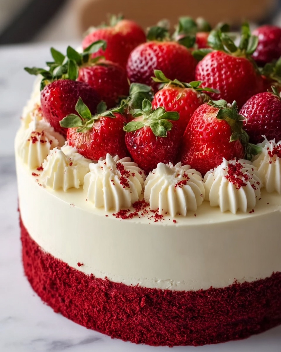 Red Velvet Strawberry Delight Recipe - Recipe Image