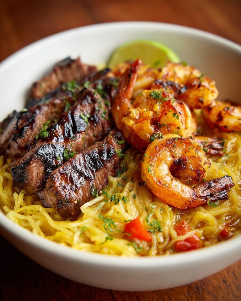 Steak & Shrimp Noodles Recipe