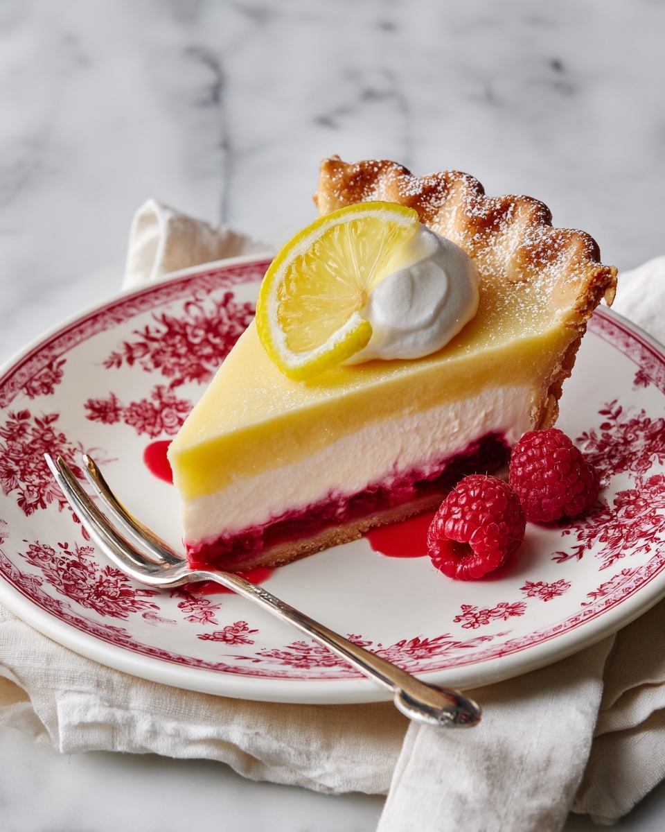Lemon Raspberry Pie Recipe - Recipe Image