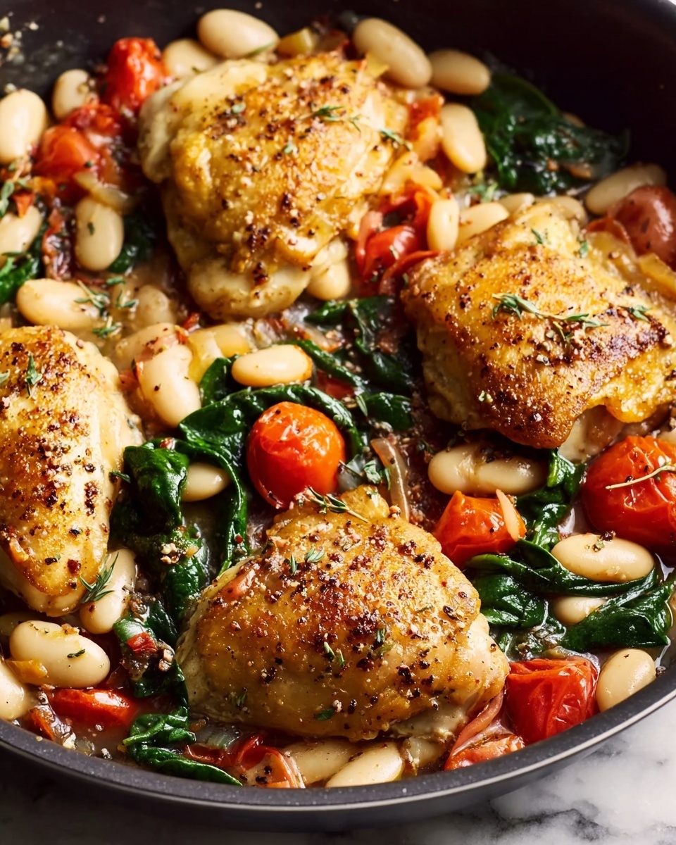 Herbed Chicken with Cannellini Beans Recipe - Recipe Image