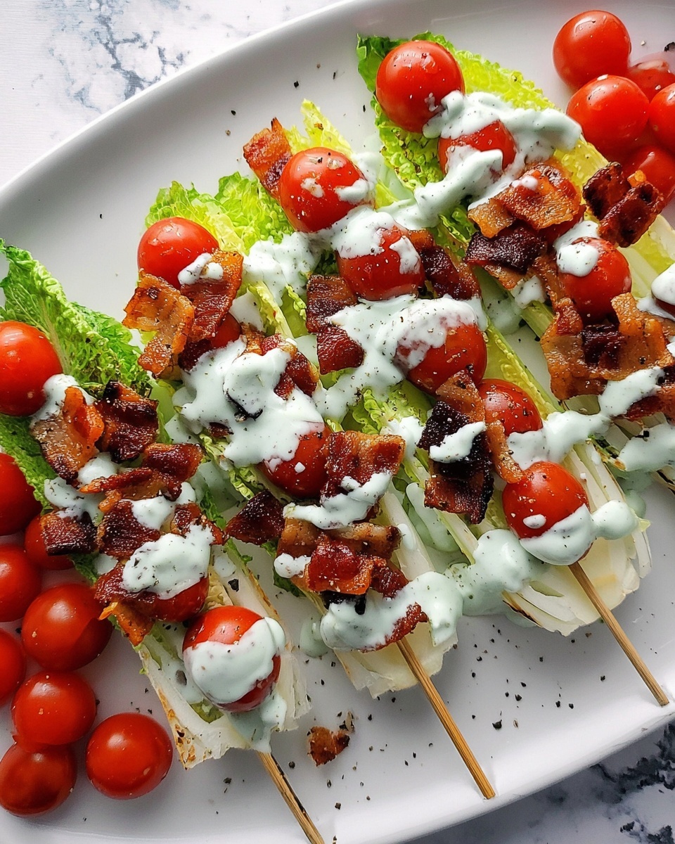 Wedge Salad Skewers Recipe - Recipe Image