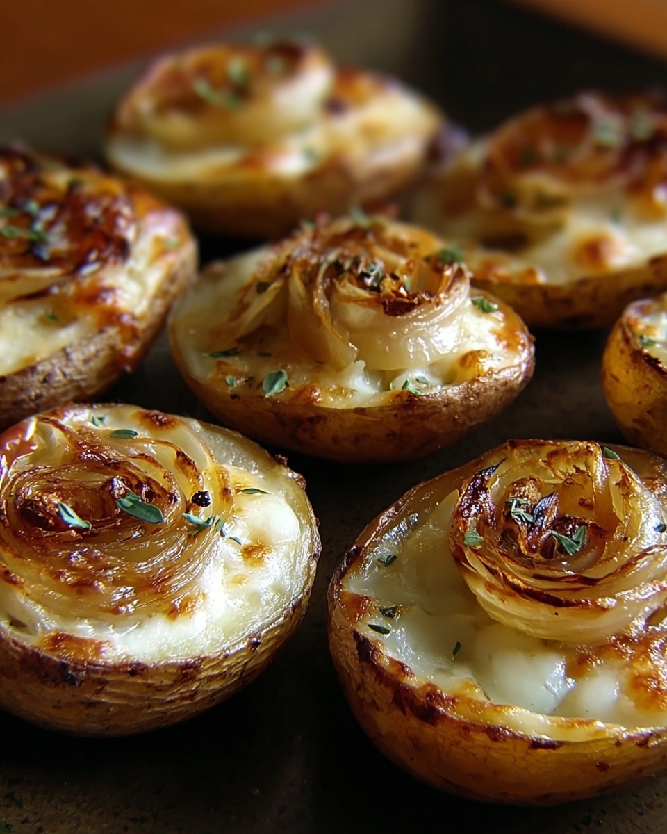 French Onion Baked Potatoes Recipe - Recipe Image