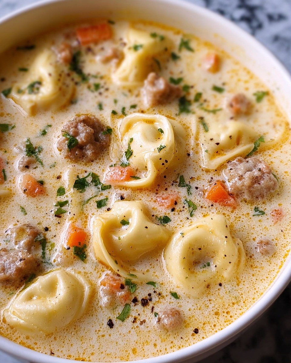 Creamy Sausage Tortellini Soup Recipe - Recipe Image