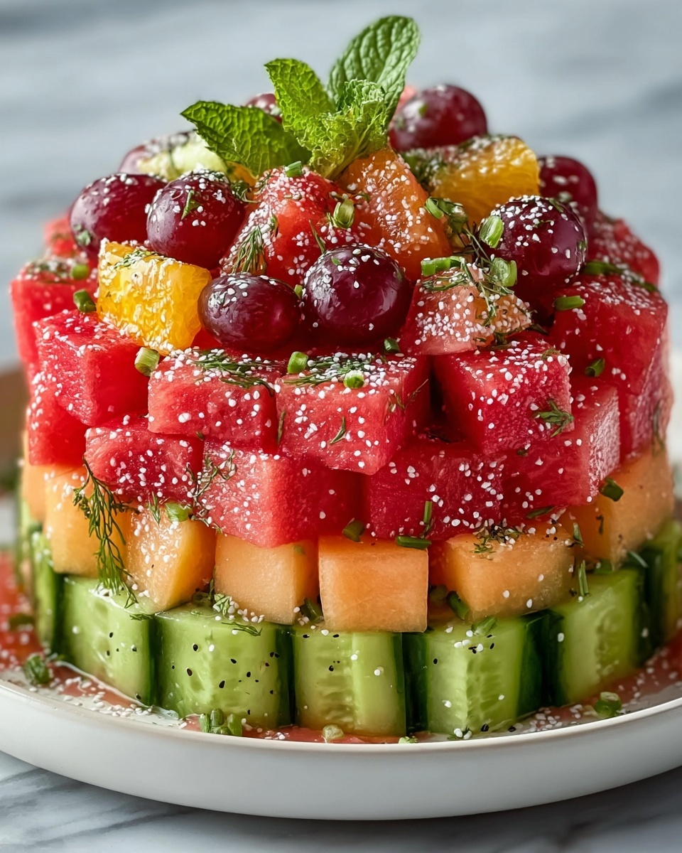Peach Watermelon Salad: The Ultimate Summer Recipe - Recipe Image
