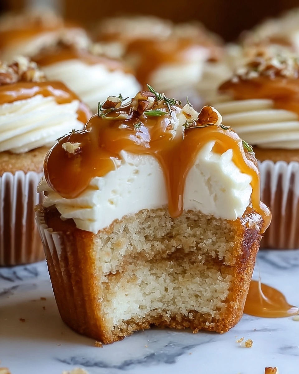 Salted Caramel Cream Cheese Cupcakes Recipe - Recipe Image