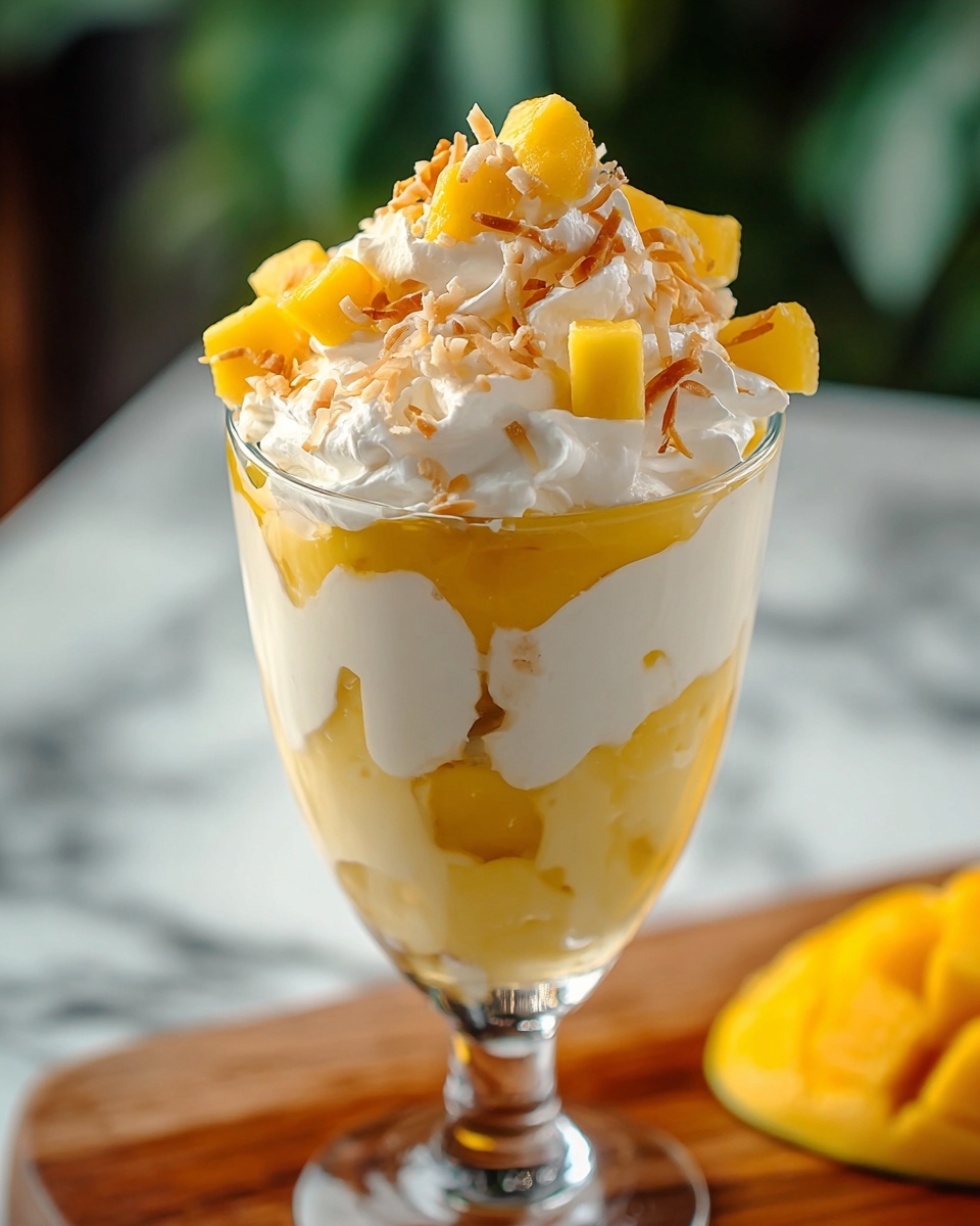 Mango Coconut Float Milkshake Recipe - Recipe Image