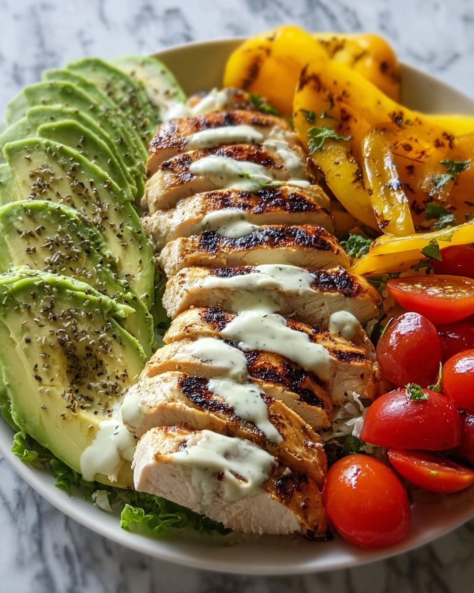 Grilled Chicken & Avocado Salad Bowl Recipe - Recipe Image