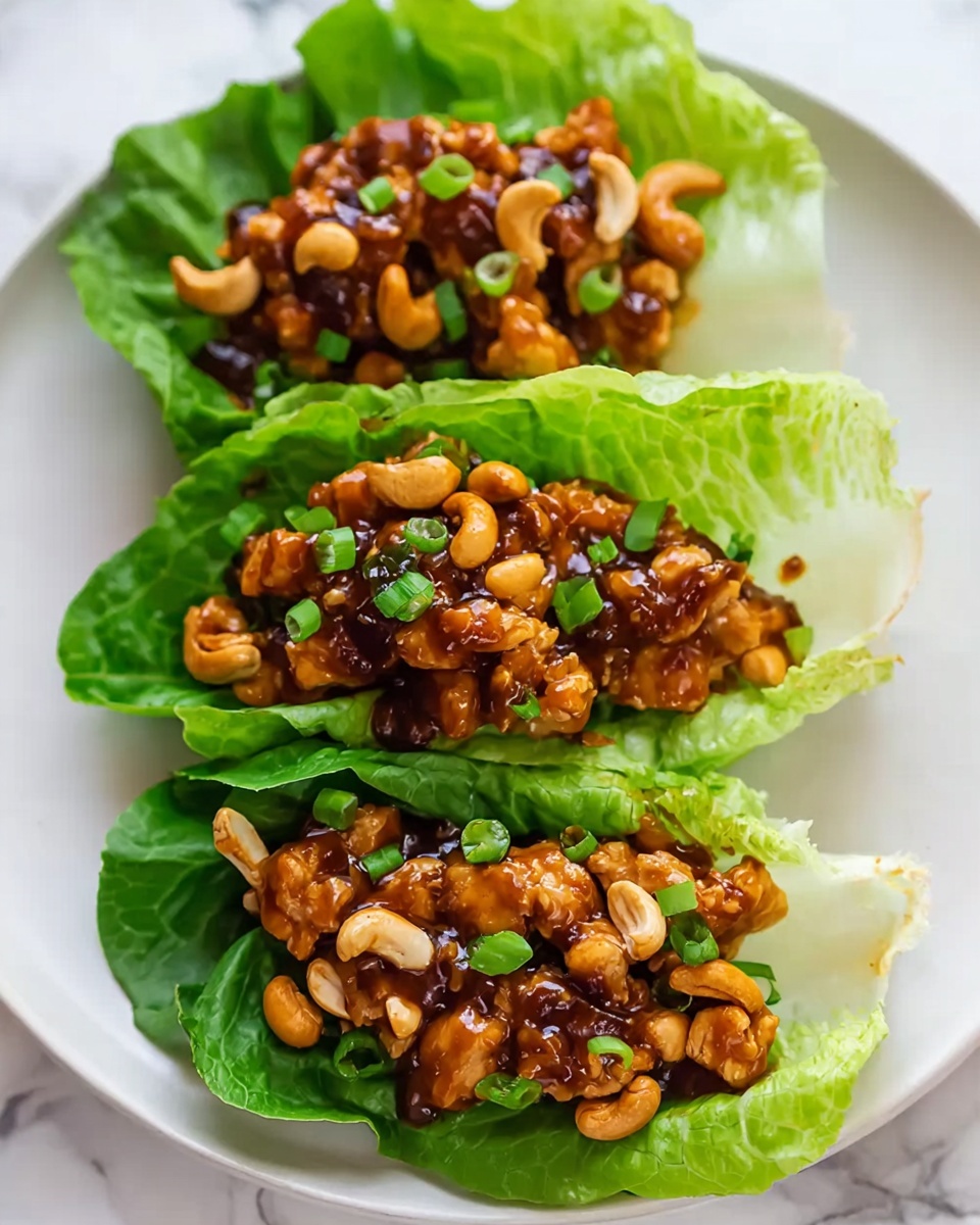 Cashew Chicken Lettuce Wraps Recipe - Recipe Image
