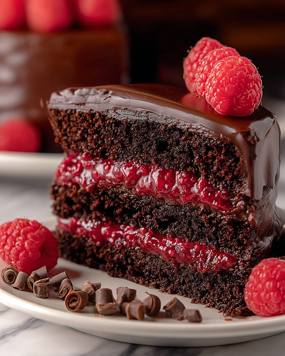 Chocolate Raspberry Cake Recipe - Recipe Image
