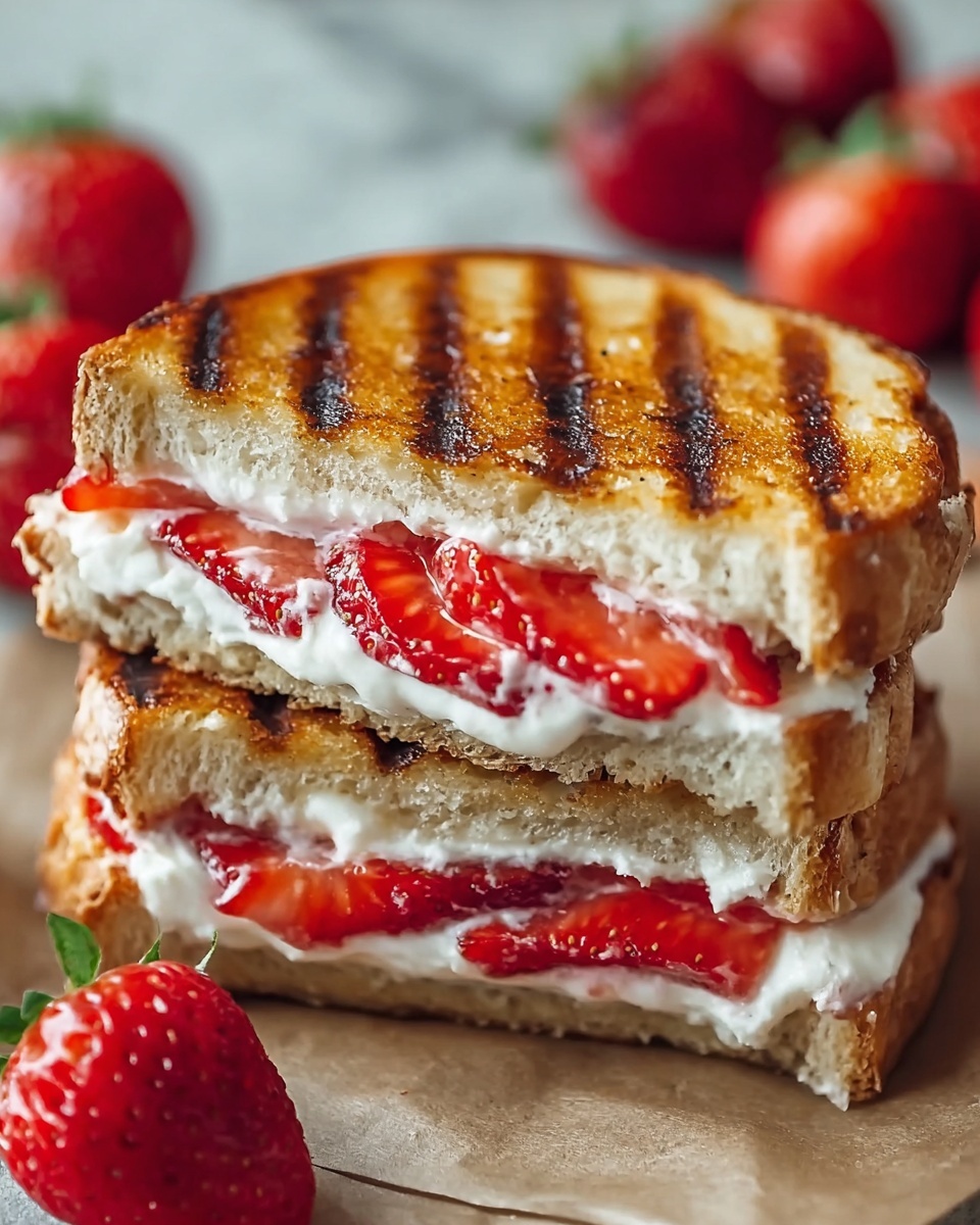 Strawberry Cheesecake Sandwiches Recipe - Recipe Image