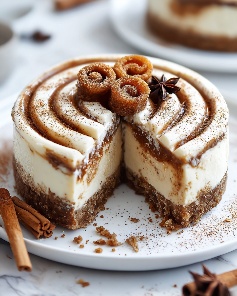 Cinnamon Roll Cheesecake Recipe - Recipe Image