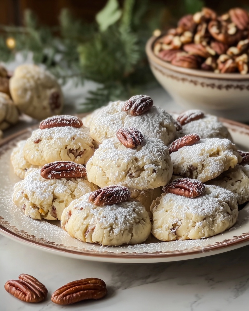 Buttery Pecan Snowball Cookies Recipe - Recipe Image