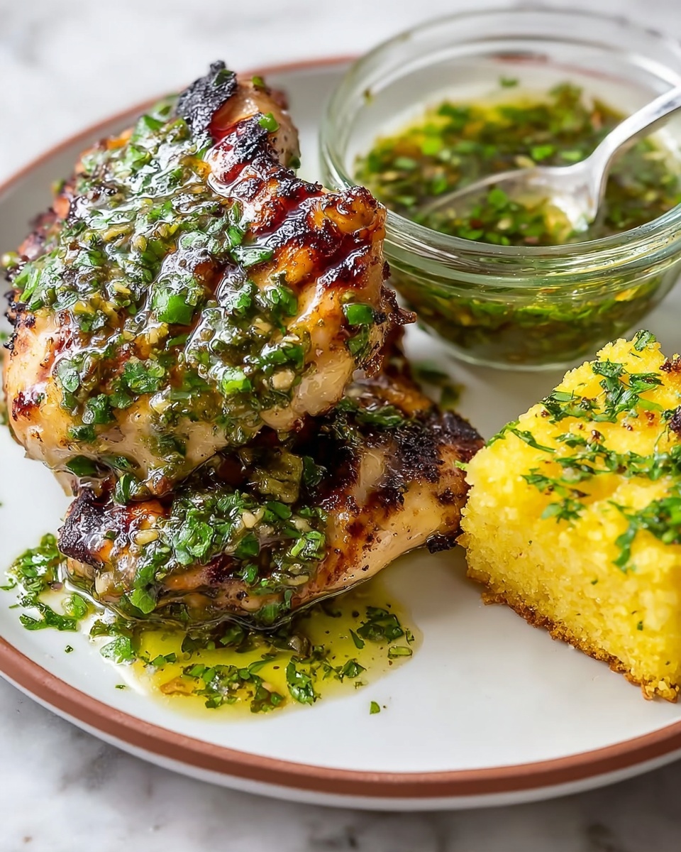 Grilled Chicken Thighs with Chimichurri Recipe - Recipe Image